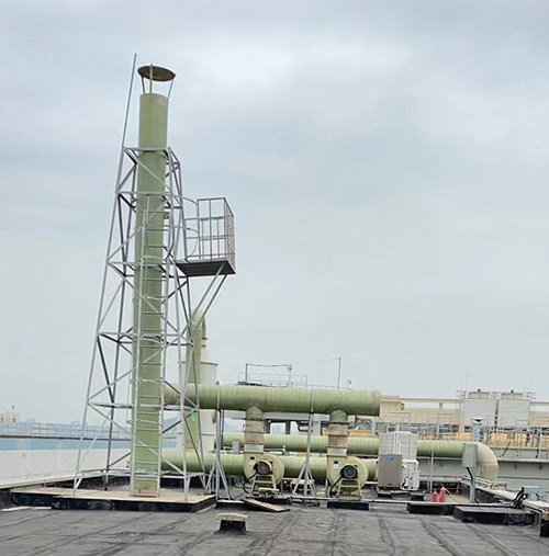 煙囪管道及風(fēng)機(jī)