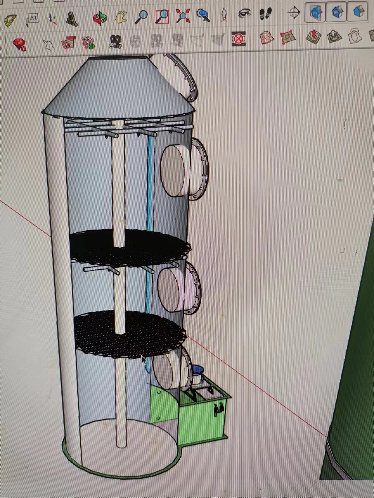 噴淋塔內(nèi)部